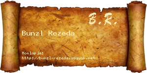Bunzl Rezeda névjegykártya